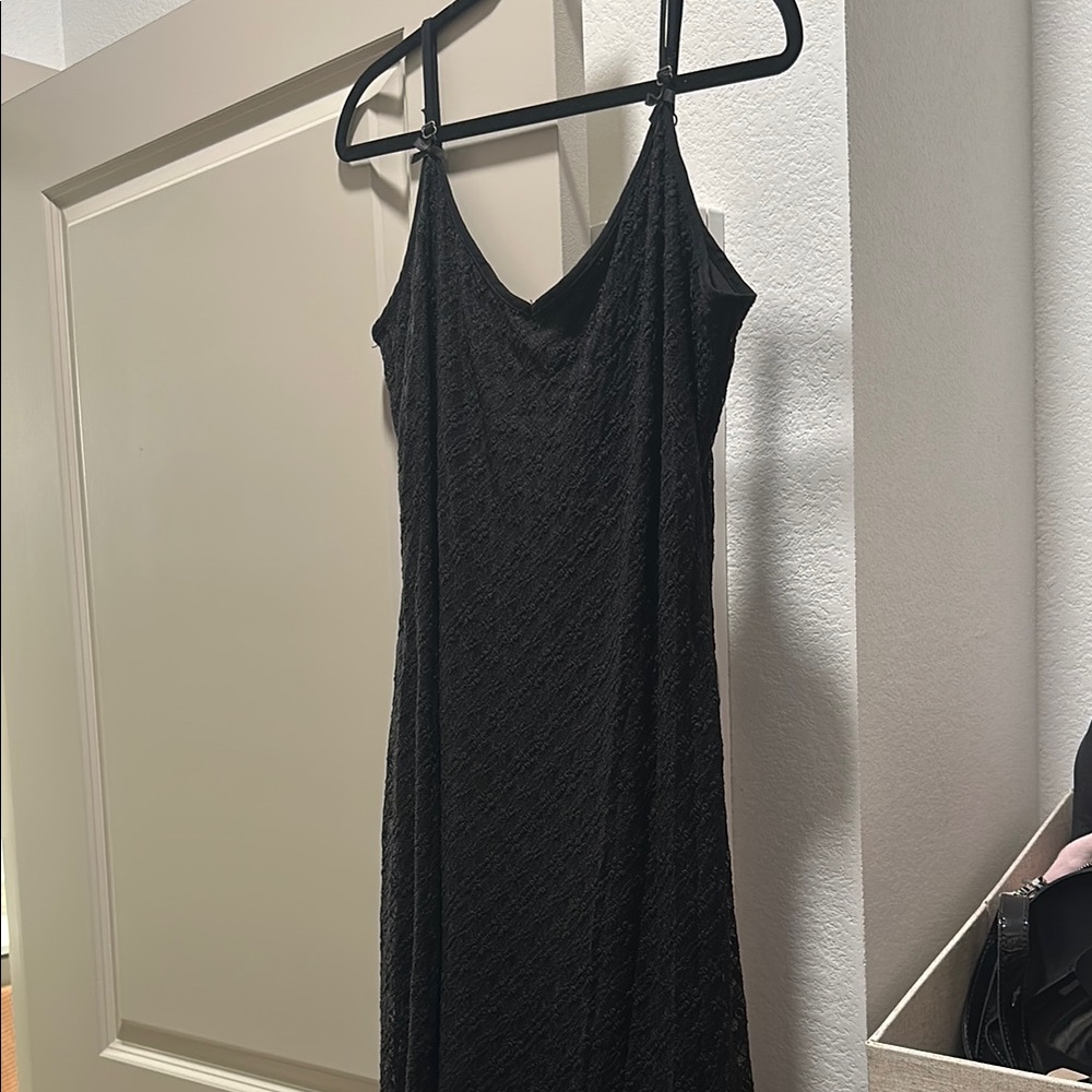 Wild Fable Black Sleeveless Maxi Slip Dress